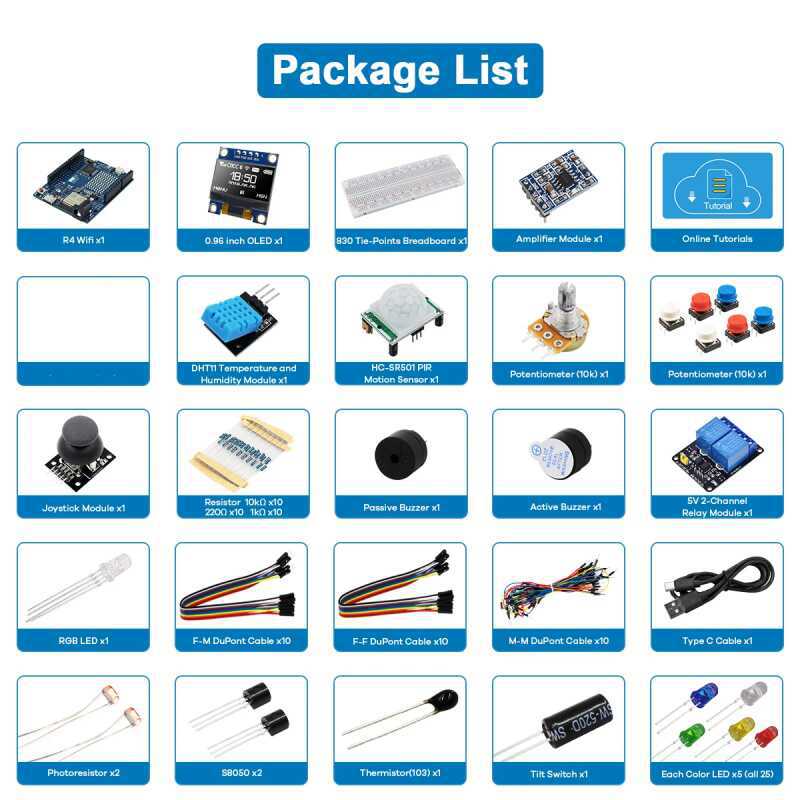 UNO R4 WiFi Compatible Develop - Science Kit 评论和价格